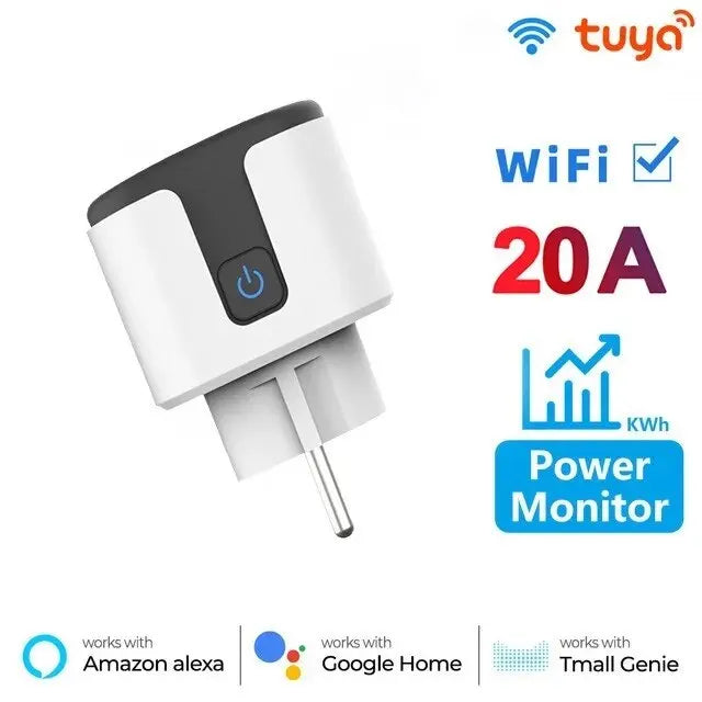 SmartPlug EU pro™ Wifi connectivity - Alexa & Google Compatible + voice controlled